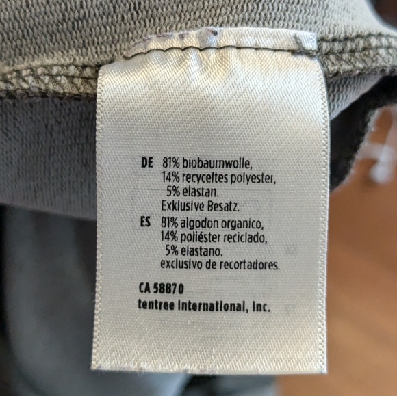 TenTree green hoodie, tunic, medium - Picture 4 of 5